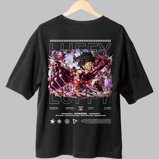 Tricou Anime One Piece - Luffy Gear Fourth Boundless Fury spate