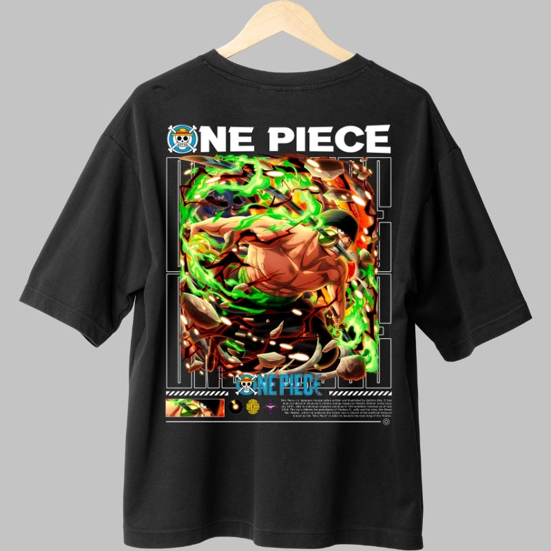 Tricou Anime One Piece - Roronoa Zoro Rage Mode spate