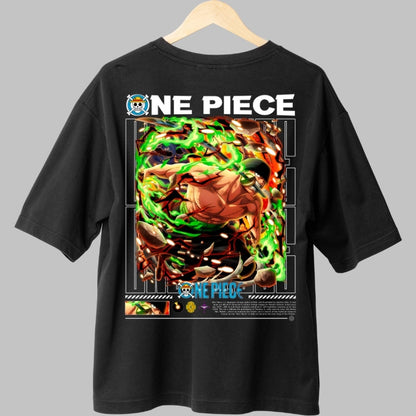 Tricou Anime One Piece - Roronoa Zoro Rage Mode spate