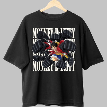 Tricou Anime One Piece Luffy Jet Gatling fata