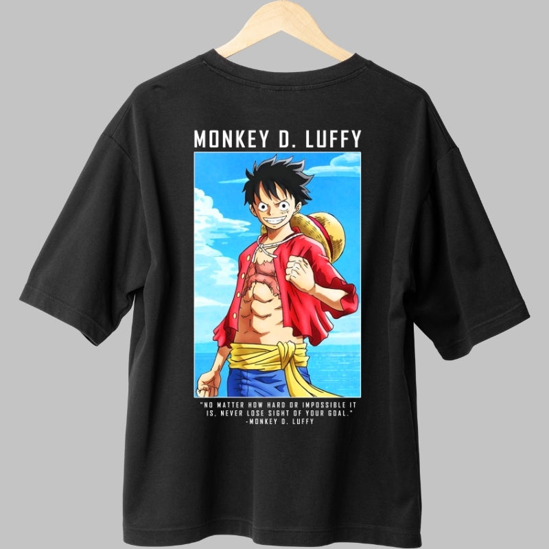 Tricou Anime One Piece - Luffy Pirate King Vibes spate