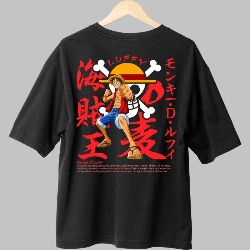 Tricou Anime One Piece - Luffy Regele Piratilor spate