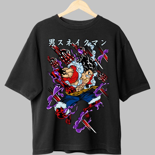 Tricou Anime One Piece Luffy Snake Man fata