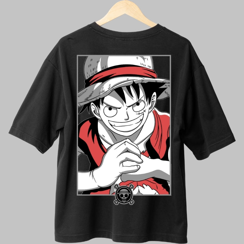 Tricou Anime One Piece - Luffy Straw Hat Determination spate