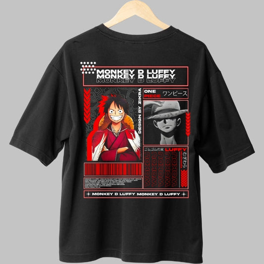 Tricou Anime One Piece - Monkey D. Luffy King of Pirates spate