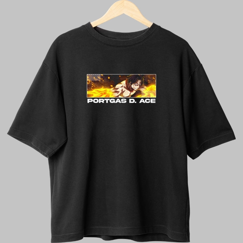 Tricou Anime One Piece - Portgas D. Ace Fist of Fire fata