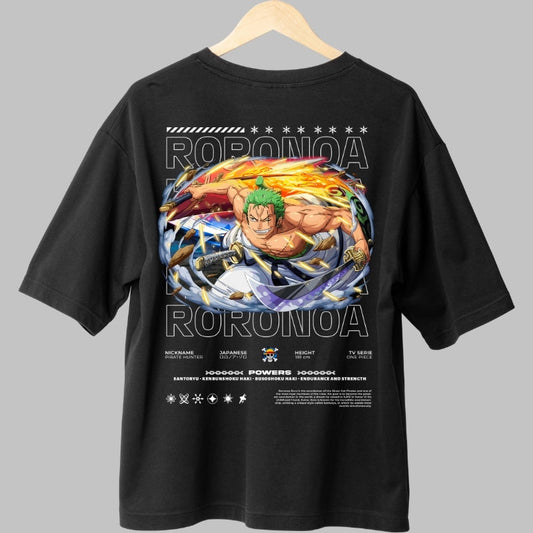 Tricou Anime One Piece - Roronoa Zoro Full Power Slash spate