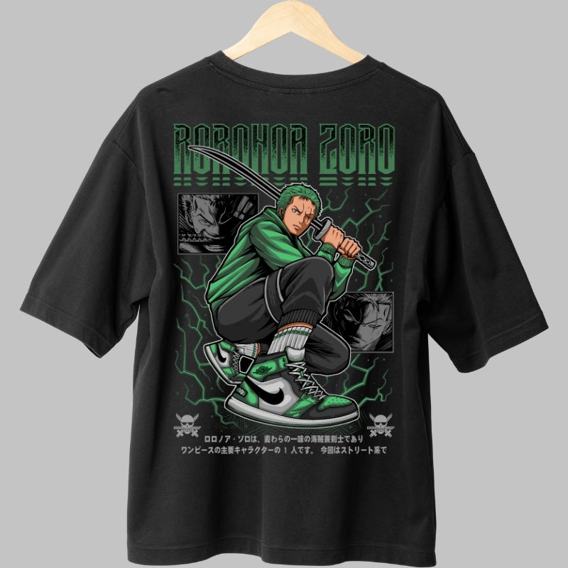 Tricou Anime One Piece - Roronoa Zoro Street Energy spate