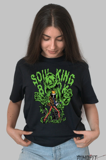 Tricou Anime One Piece - Soul King Brook Reaper Vibe dama negru