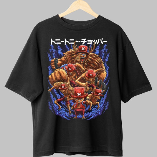 Tricou Anime One Piece - Tony Tony Chopper Beast Mode fata