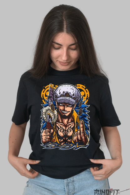 Tricou Anime One Piece - Trafalgar Law Energia Rebelului dama negru