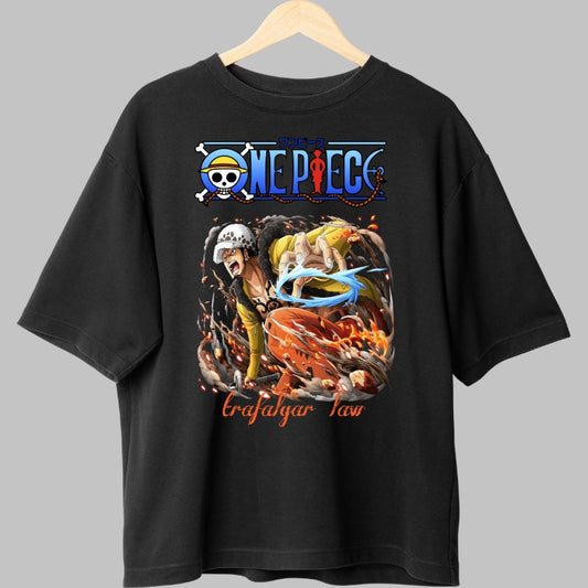 Tricou Anime One Piece - Trafalgar Law Shockwave Attack fata