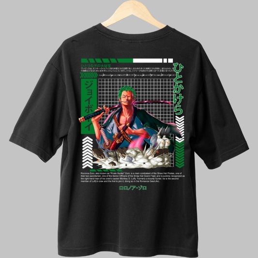 Tricou Anime One Piece - Zoro Iron Will Edition spate