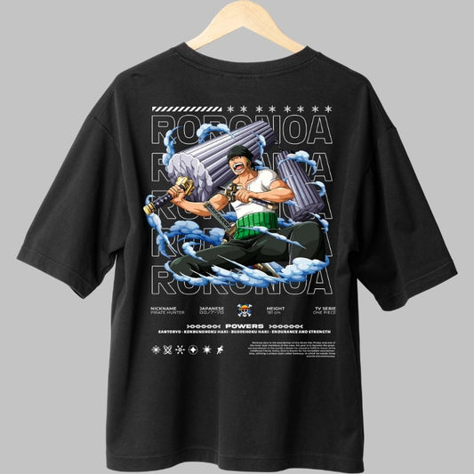 Tricou Anime One Piece - Zoro Santoryu Power spate
