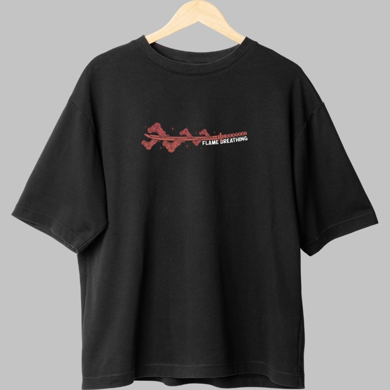 Tricou Anime Rengoku - Lama Focului Etern Fata