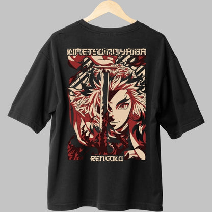 Tricou Anime Rengoku - Lama Focului Etern Spate