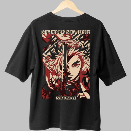 Tricou Anime Rengoku - Lama Focului Etern Spate