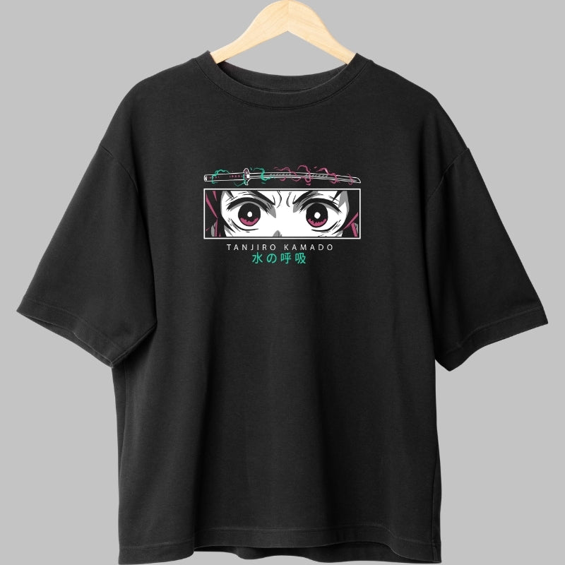 Tricou Anime Tanjiro - Momentul Furia Totala Fata