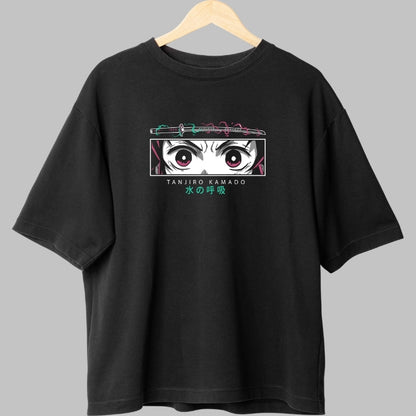Tricou Anime Tanjiro - Momentul Furia Totala Fata