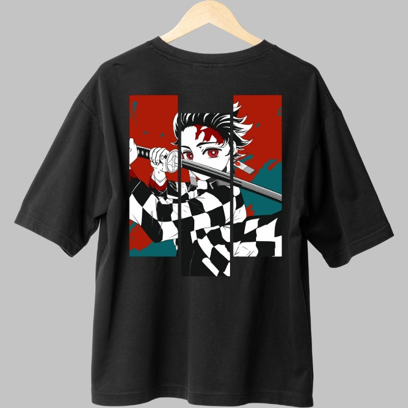 Tricou Anime Tanjiro Sabie Nichirin Spate