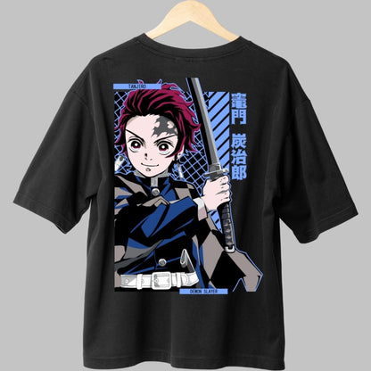 Tricou Anime Tanjiro - Spiritul Sabiei Nichirin Spate