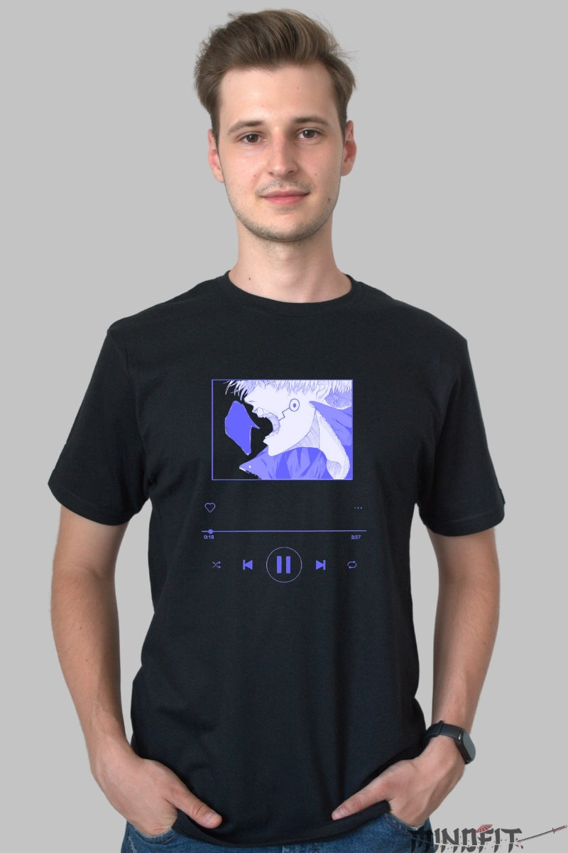 Tricou Anime Tokyo Ghoul - Melodia Umbrei Cannibalice Barbat Negru