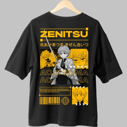 Tricou Anime Zenitsu Agatsuma - Thunder Speed Spate