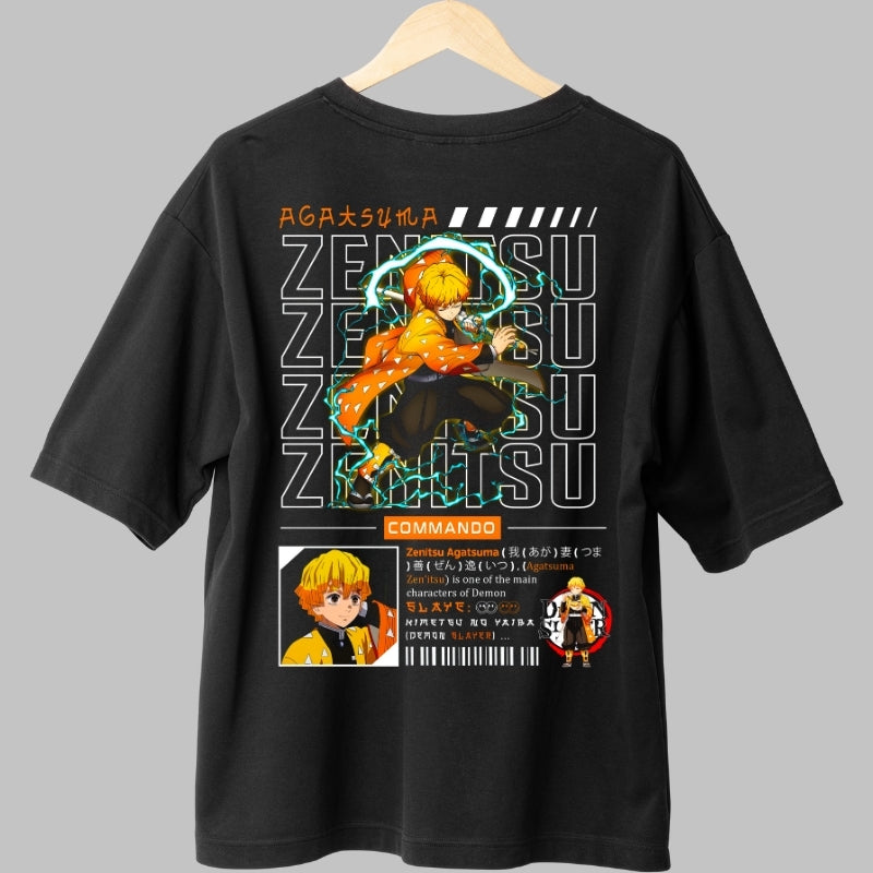 Tricou Anime Zenitsu - Fulgerul Rapid Fata