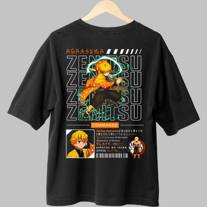 Tricou Anime Zenitsu - Fulgerul Rapid Fata