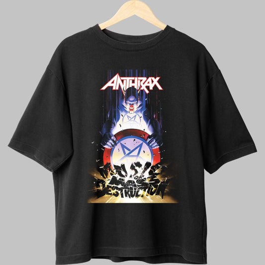 Tricou Anthrax - Mosh of Destruction fata negru