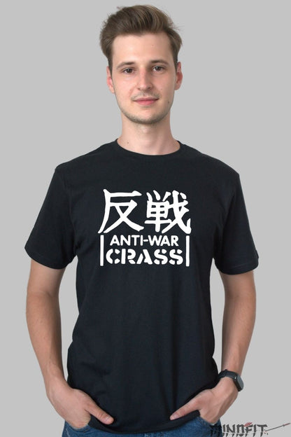 Tricou Anti-War Crass - Statement Punk Iconic barbat negru