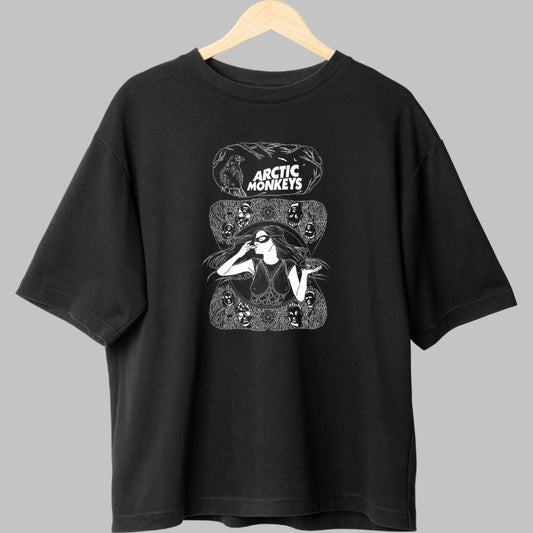 Tricou Arctic Monkeys - Design Artistic Noir fata negru