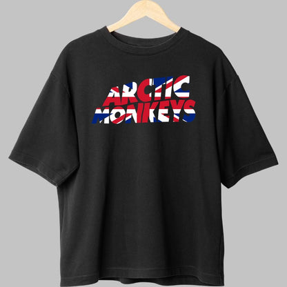 Tricou Arctic Monkeys - Union Jack Edition fata negru