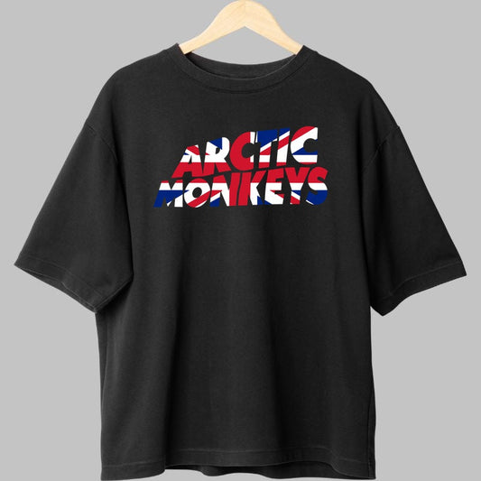 Tricou Arctic Monkeys - Union Jack Edition fata negru
