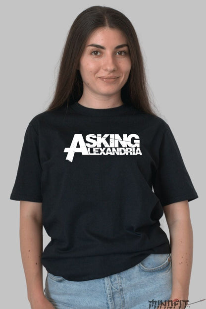 Tricou Asking Alexandria - Logo Distortion dama negru