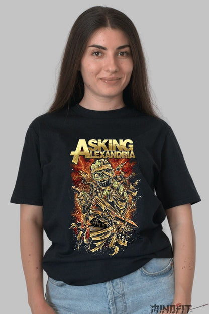 Tricou Asking Alexandria - Mumia Apocaliptica dama negru