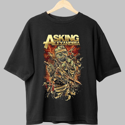 Tricou Asking Alexandria - Mumia Apocaliptica fata negru