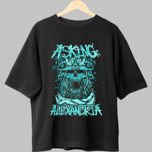 Tricou Asking Alexandria - Skull Samurai Edition fata negru
