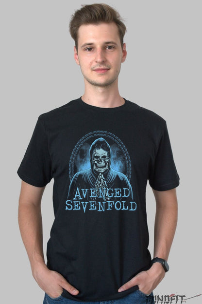 Tricou Avenged Sevenfold - Deathbat Glowing Art barbat negru