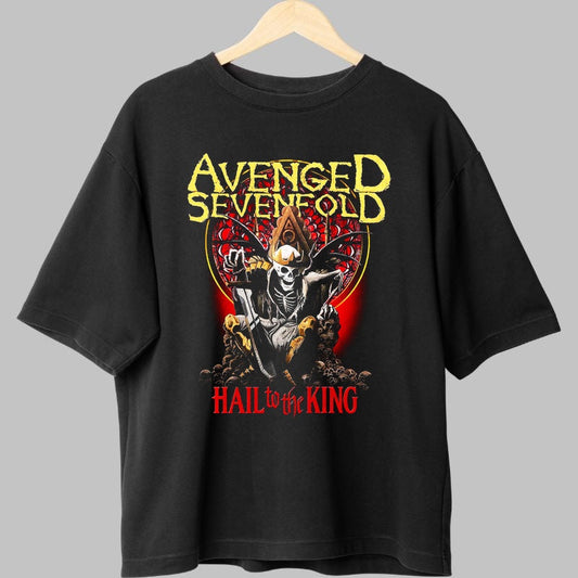 Tricou Avenged Sevenfold - Hail to the King fata negru