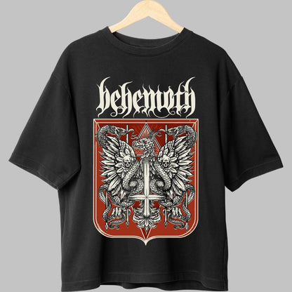 Tricou Behemoth - Simbolul puterii intunecate fata