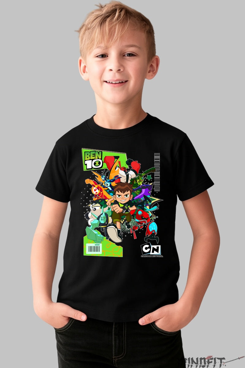 Tricou Ben 10 Omnivers - Cartoon Network baiat negru