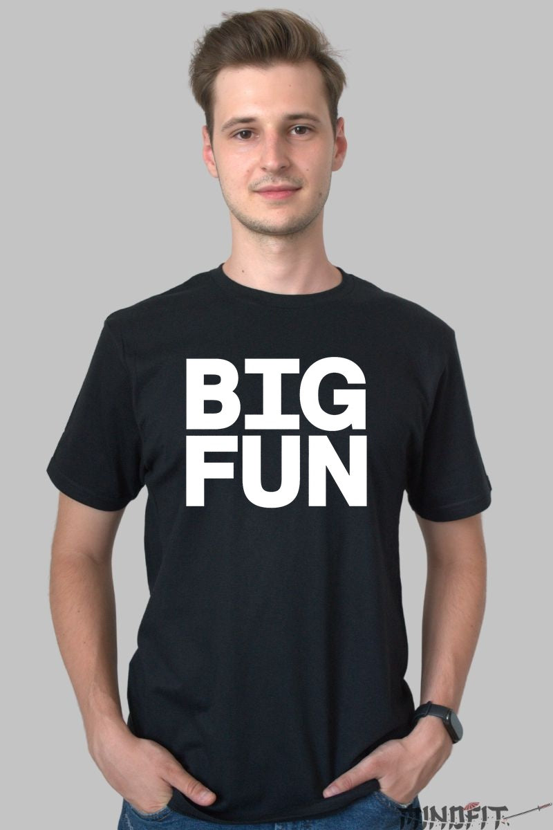 Tricou BIG FUN - Energie urbana in stare pura barbat negru