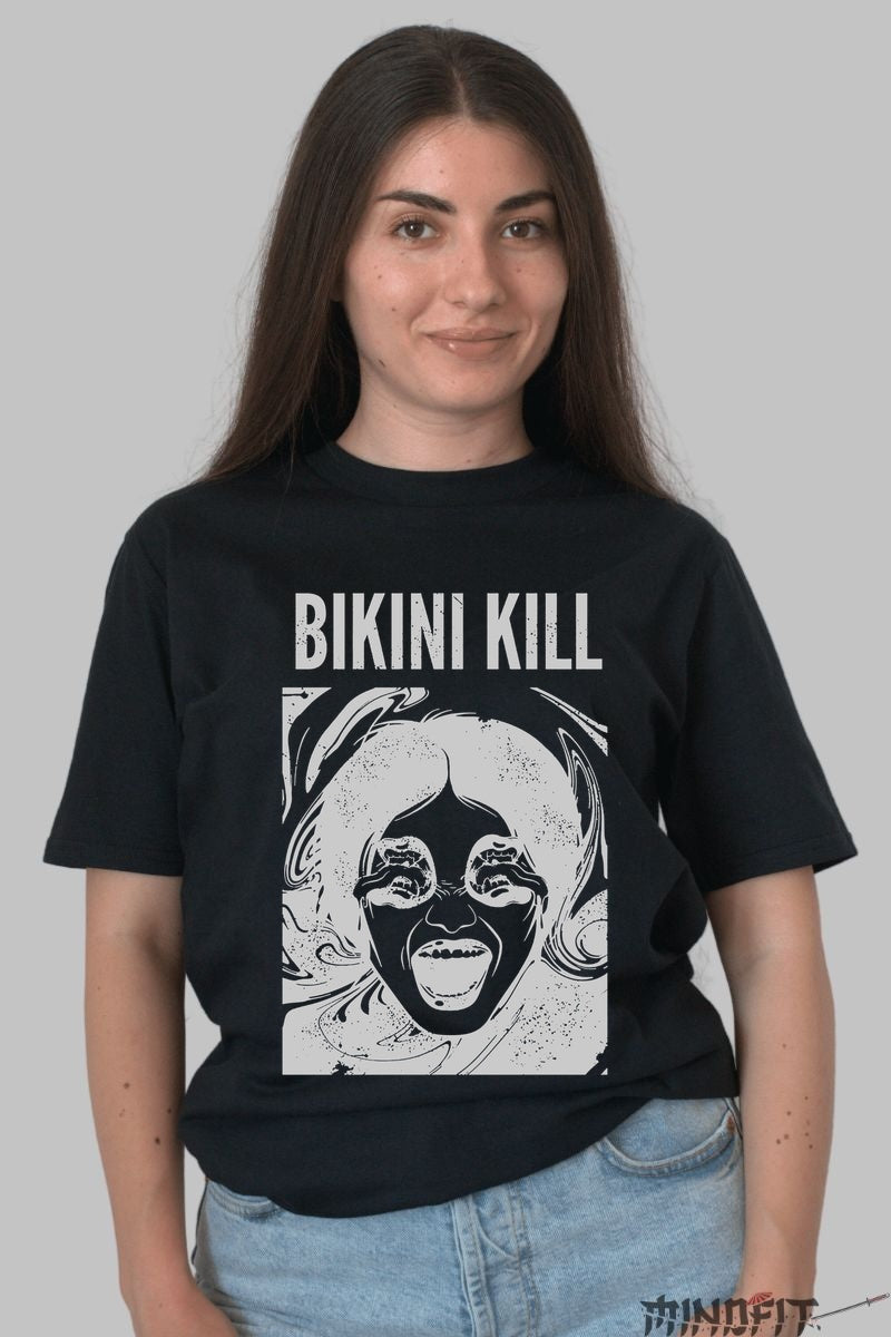 Tricou Bikini Kill - Riot Grrrl Iconic Graphic fata negru