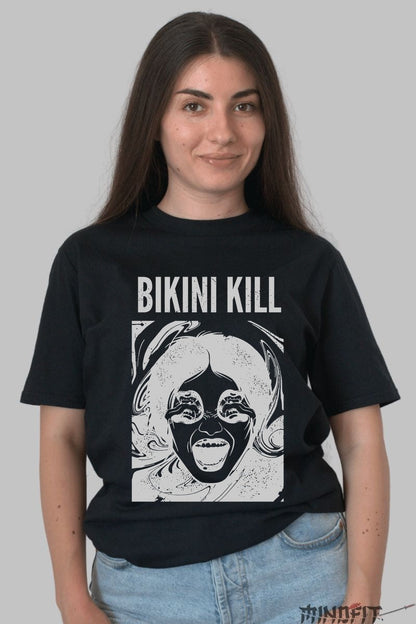 Tricou Bikini Kill - Riot Grrrl Iconic Graphic fata negru