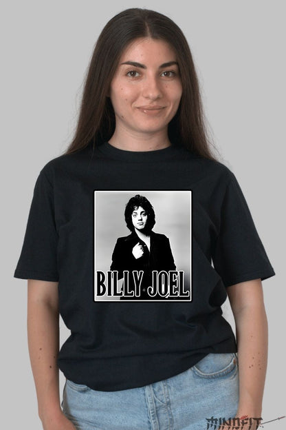 Tricou Billy Joel - Iconic Portrait Edition fata negru