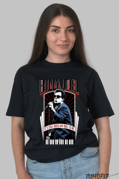 Tricou Billy Joel - It-s Still Rock and Roll to Me fata negru