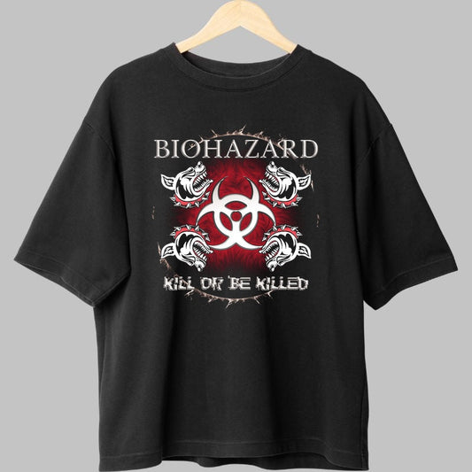 Tricou Biohazard - Kill or Be Killed fata