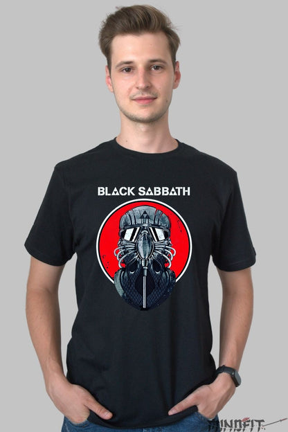 Tricou Rock Black Sabbath - Masca Metal Vintage barbat negru