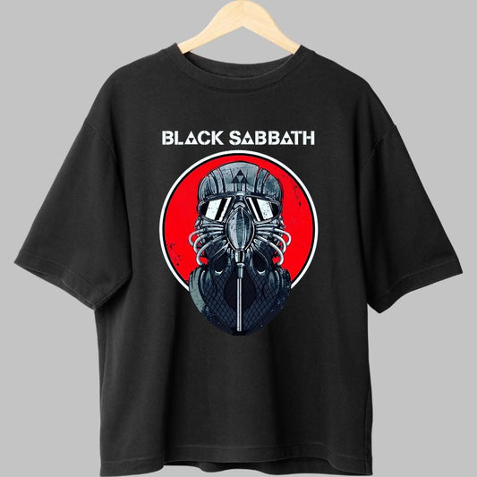 Tricou Rock Black Sabbath - Masca Metal Vintage fata
